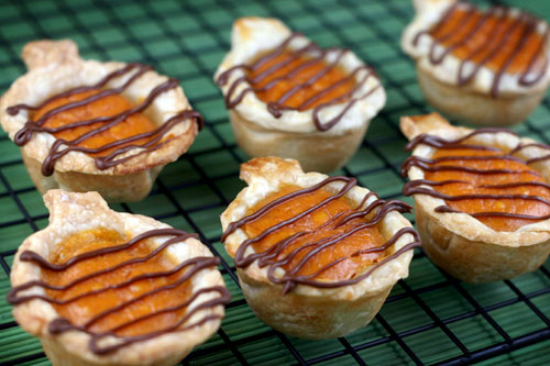 Drizzled Pumpkin Pies